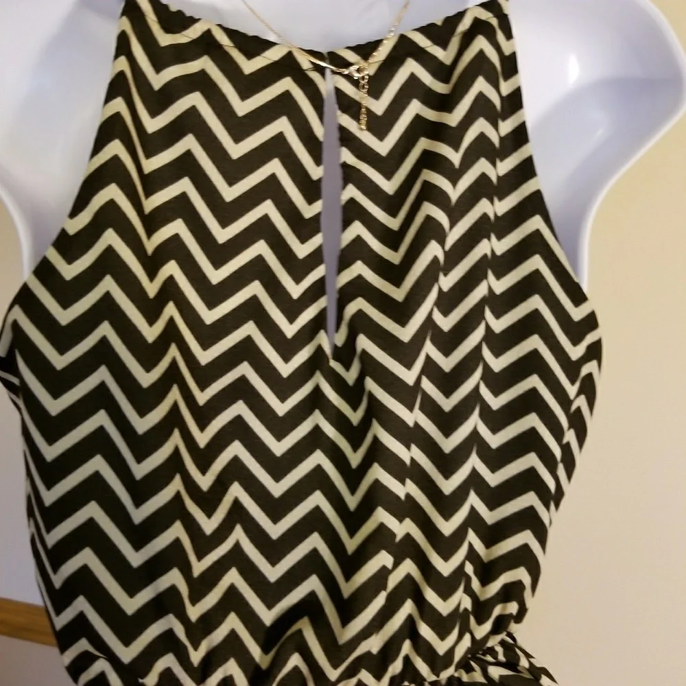 "I'll Have a Black & Tan" Sleeveless Dress - Picture 3 of 3